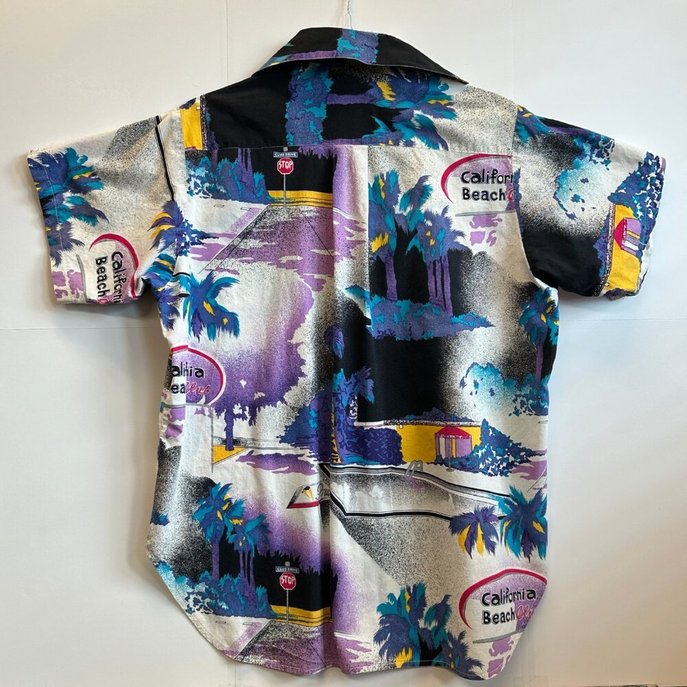 Guess Vintage California Beach Club Shirt 90s Palm Tree Surf Style XL - Picture 7 of 7